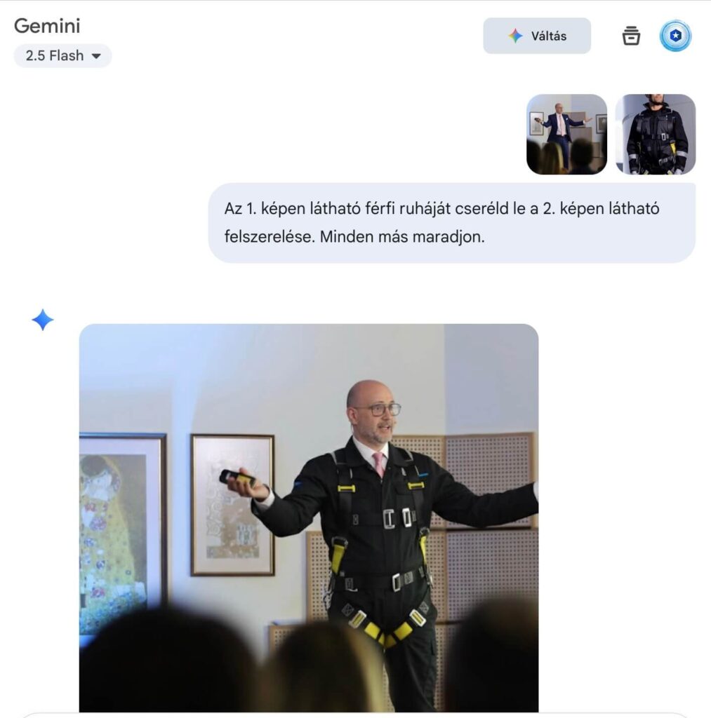 gemini ai képszerkesztés